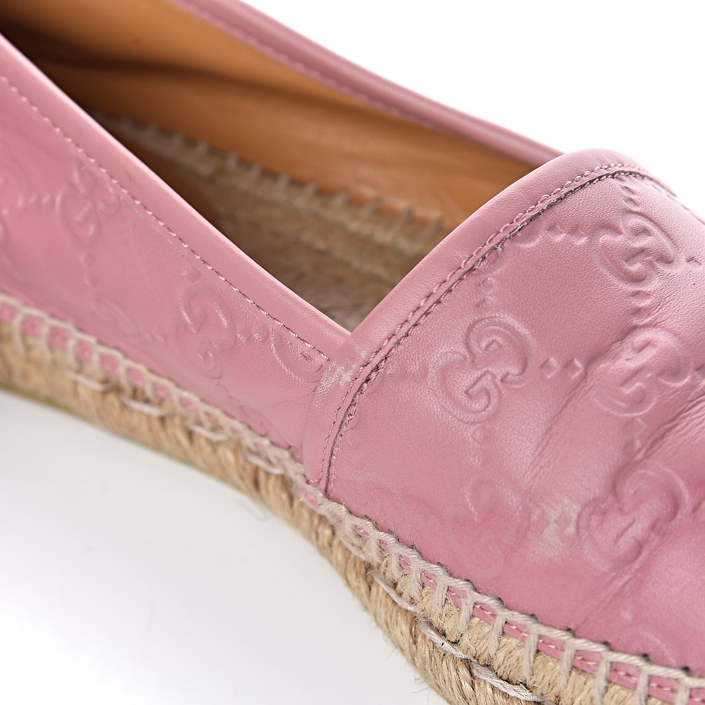 Guccissima Signature Espadrilles 38 Rose Baby Candy