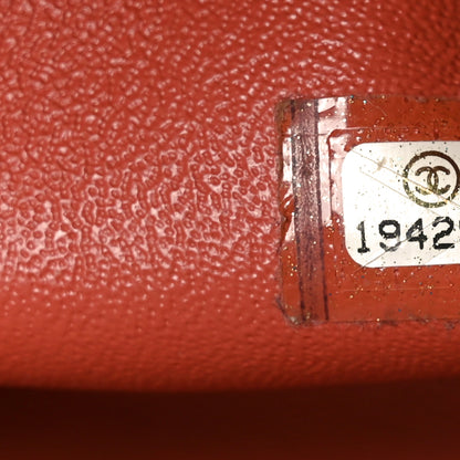 Chanel Lambskin Quilted Jumbo Double Flap Orange 7 of 10