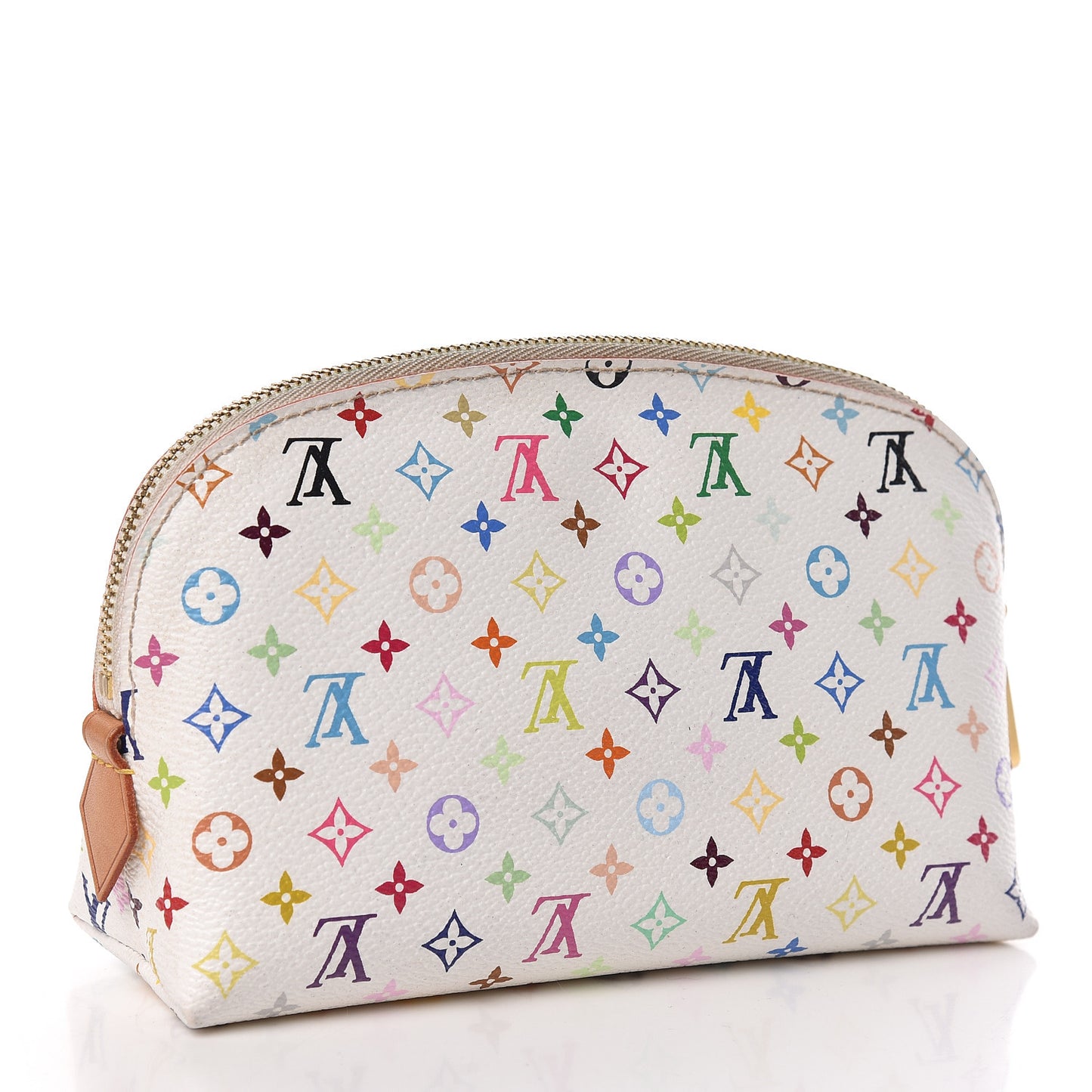 Monogram Multicolor Cosmetic Pouch White Litchi