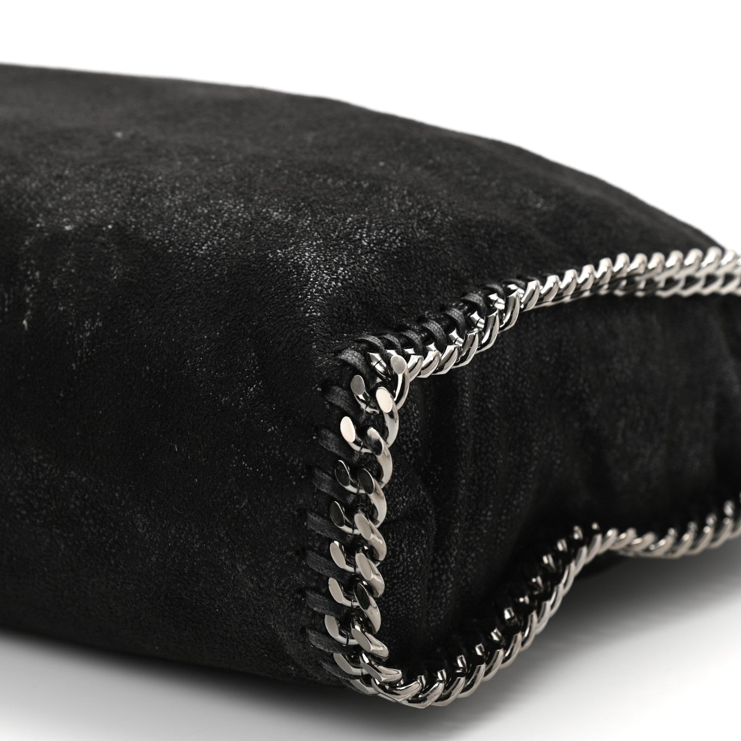 Stella McCartney Shaggy Deer Small Falabella Fold Over Tote Black 8 of 8