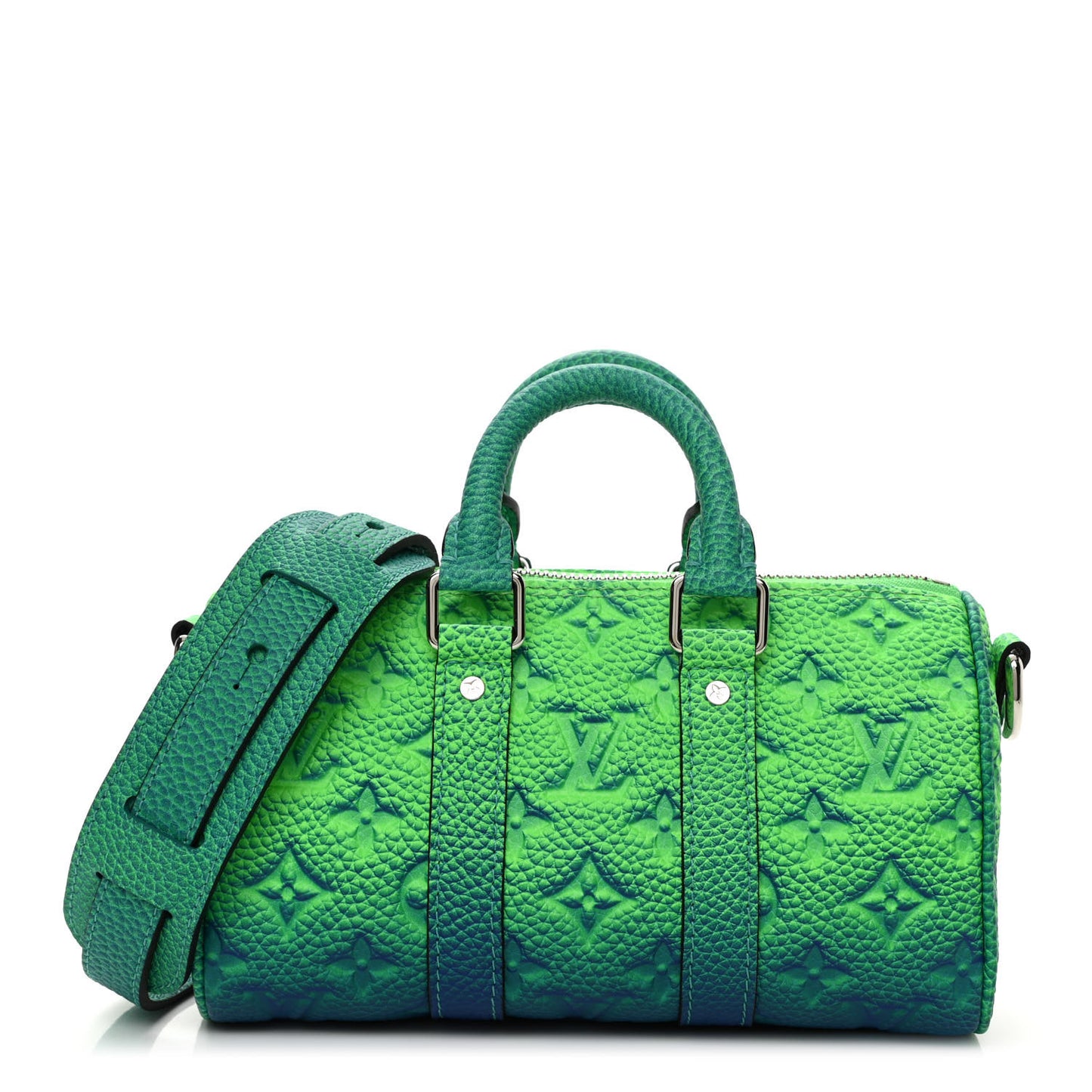 Taurillon Illusion Keepall XS Bleu Vert