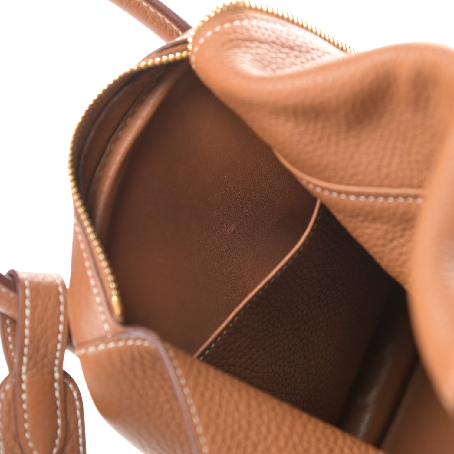 Hermes Taurillon Clemence Lindy 30 Gold 15 of 17