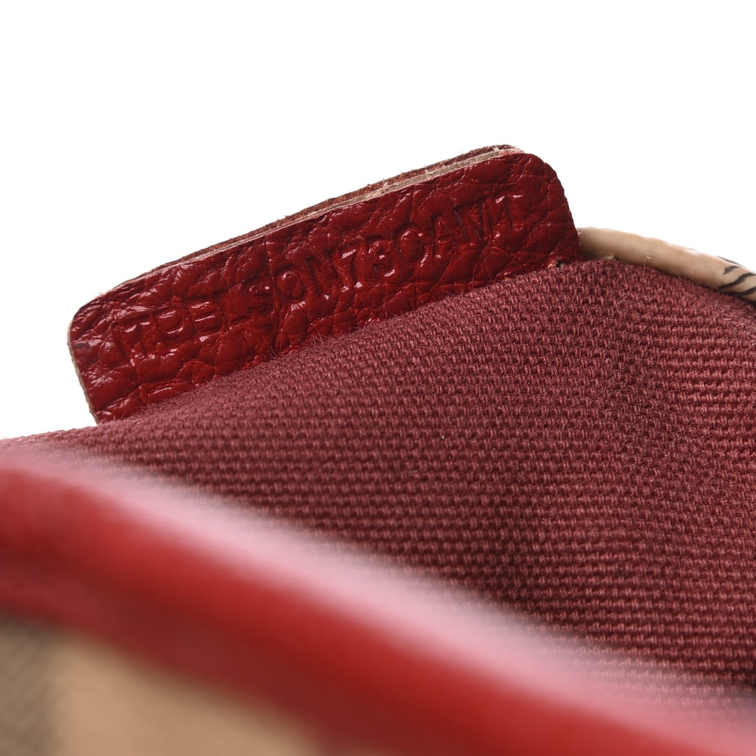 Burberry Haymarket Check Small Canterbury Tote Military Red 7 of 10
