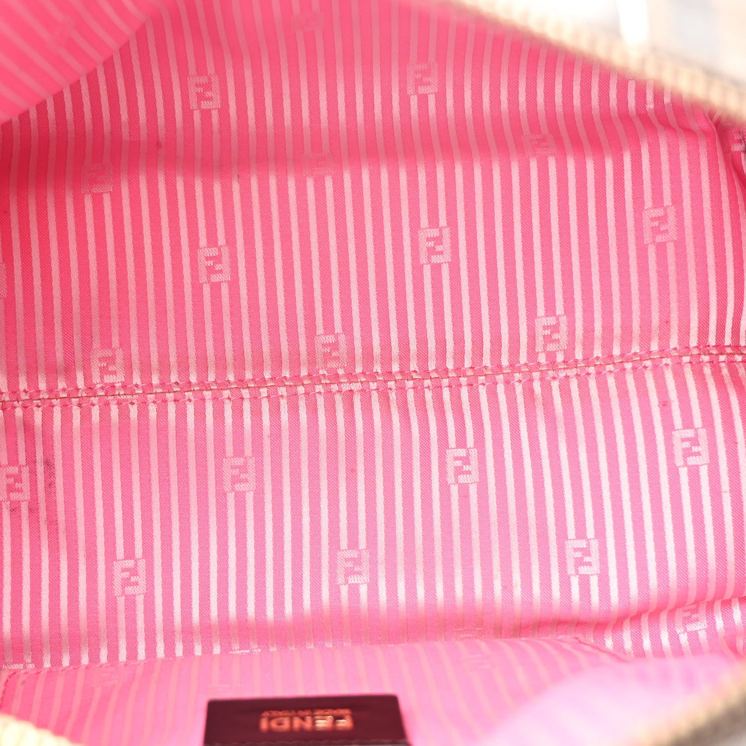 Fendi Zucca Spalmati Striped Boston Tobacco Multicolor 4 of 11