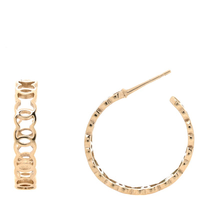 Chanel Metal CC Hoop Earrings Gold 1 of 5