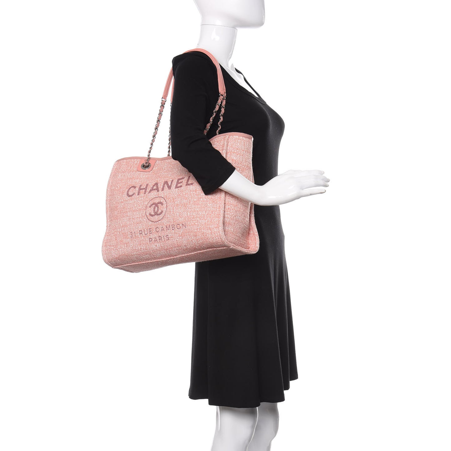 Canvas Small Deauville Tote Pink