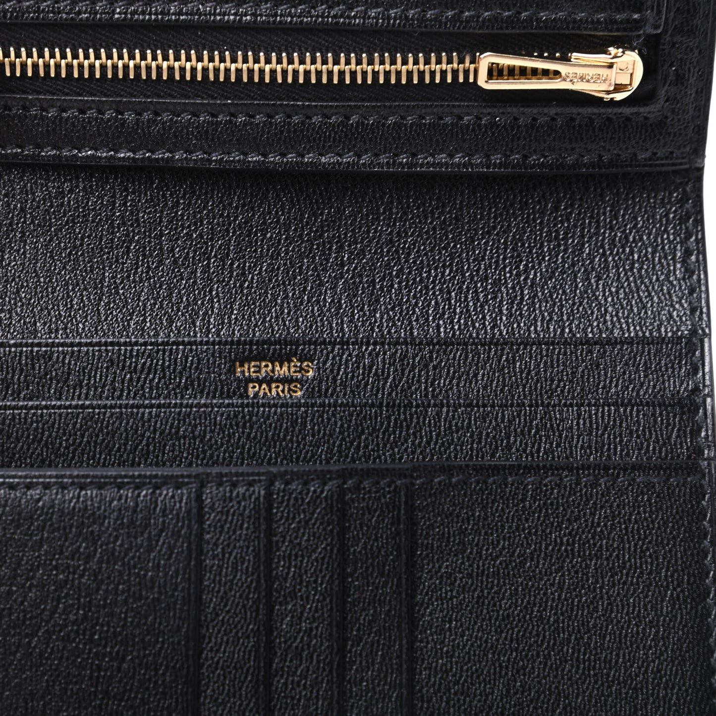 Shiny Alligator Bearn Compact Wallet Black