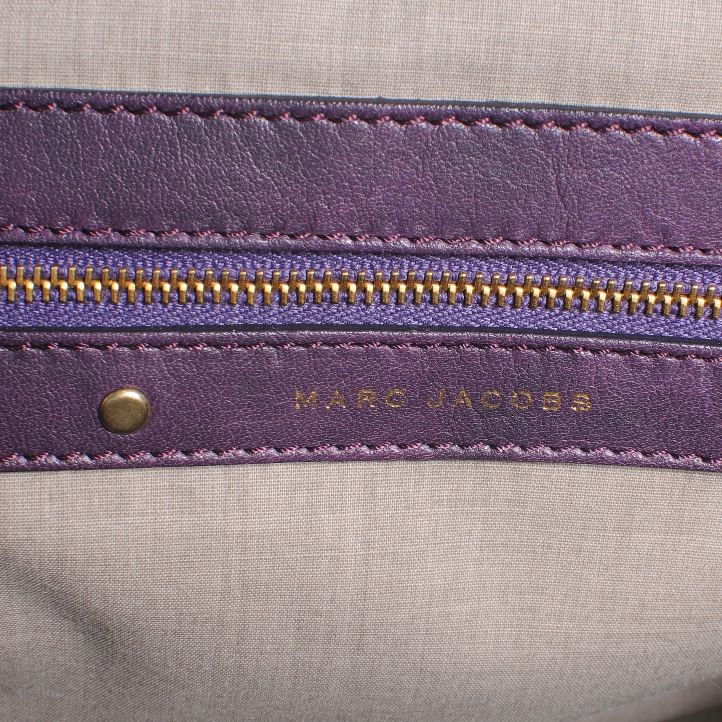 Quilted Leather Stam Purple