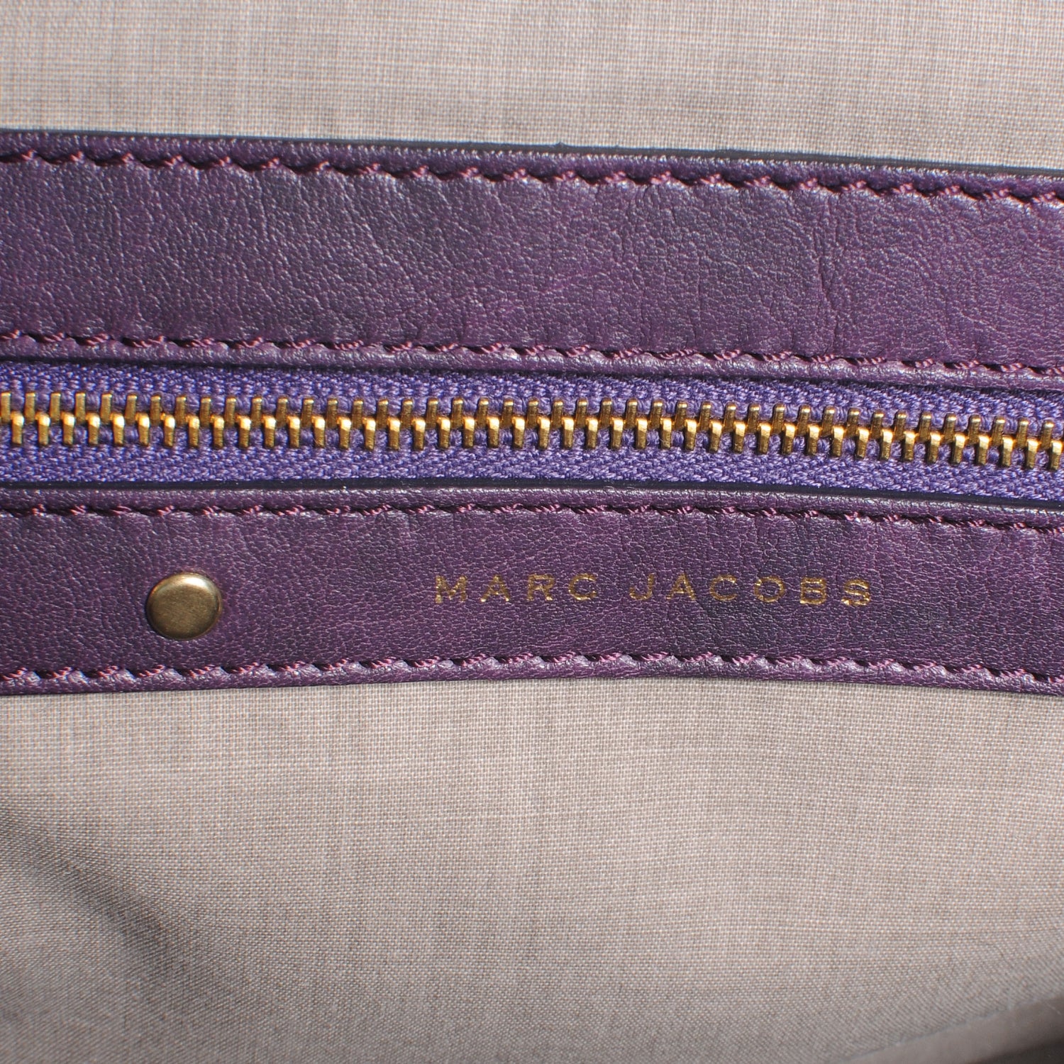 Marc Jacobs Quilted Leather Stam Purple 6 of 7