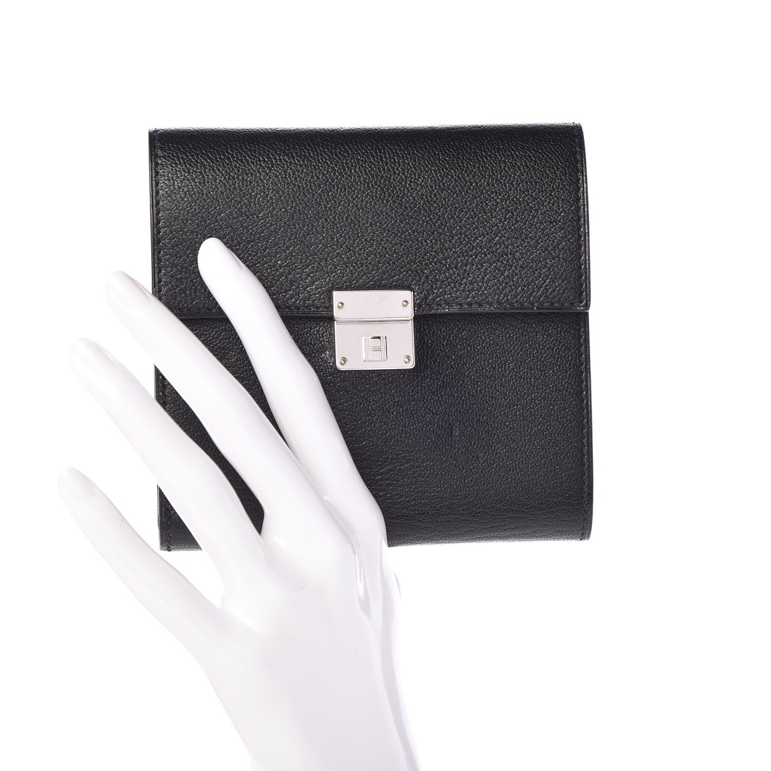 Hermes Chevre Mysore Clic 12 Wallet Black 2 of 9