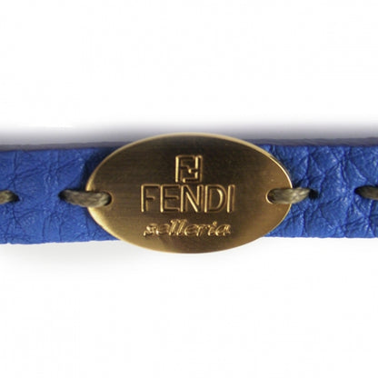 Fendi Calfskin Romano Selleria Bracelet Blue 5 of 5