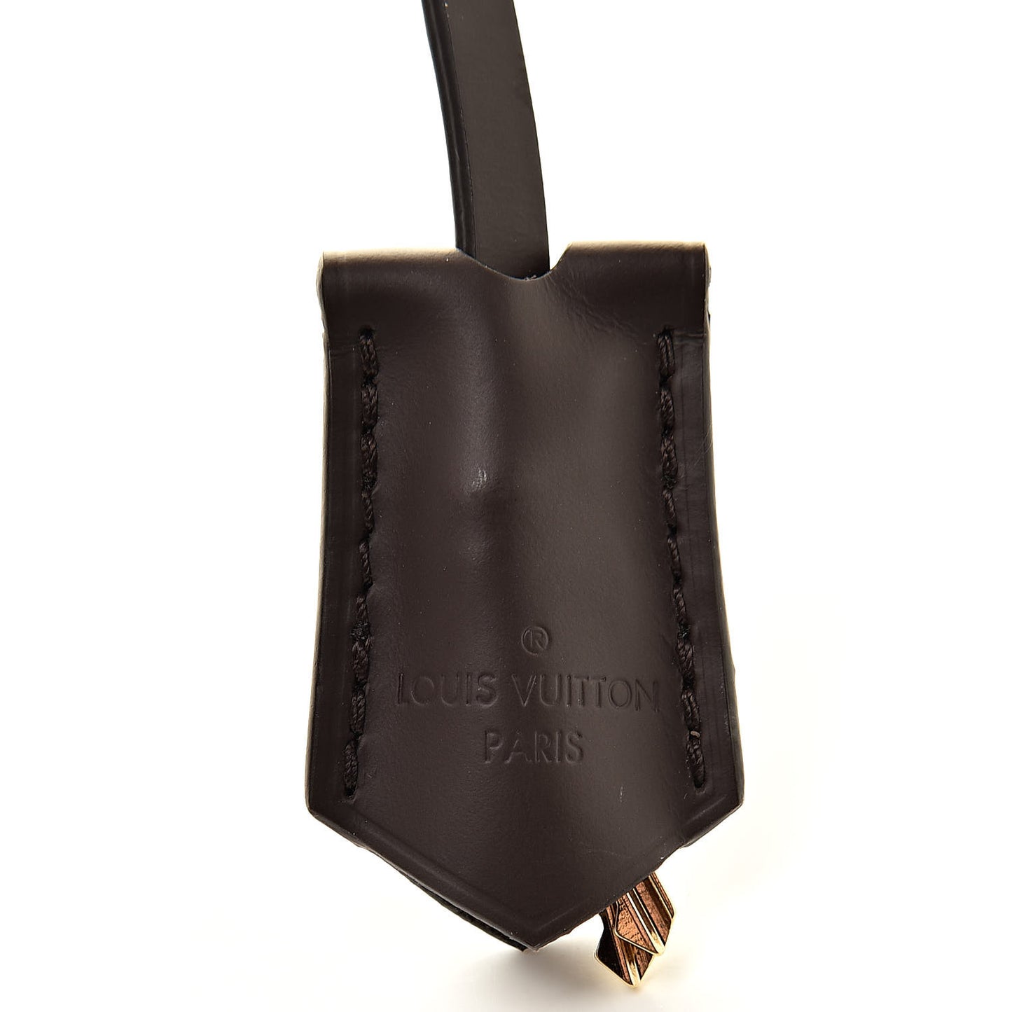 Calfskin Clochette Key Bell Holder and Lock Ebene