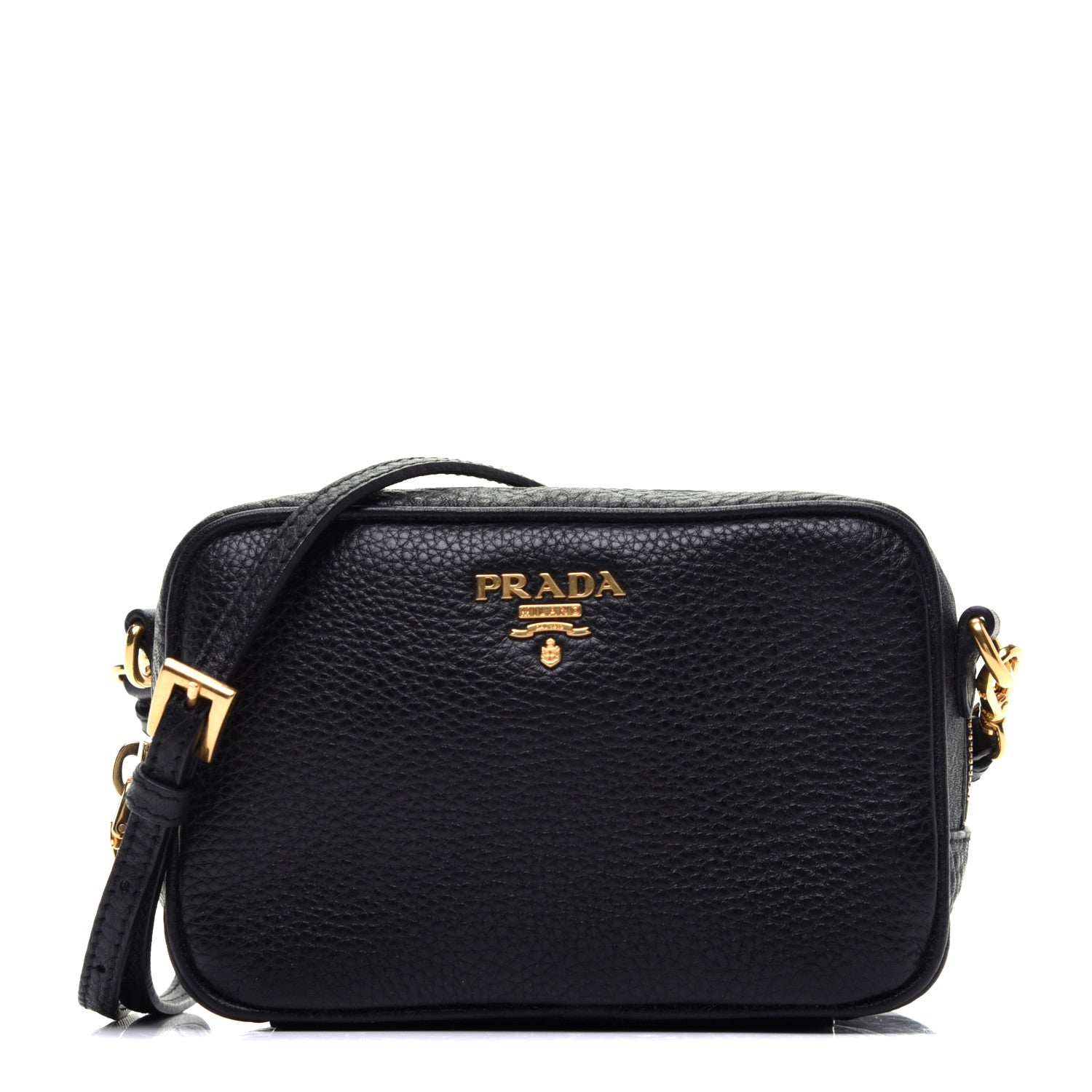 Prada Vitello Daino Mini Camera Crossbody Black 1 of 12