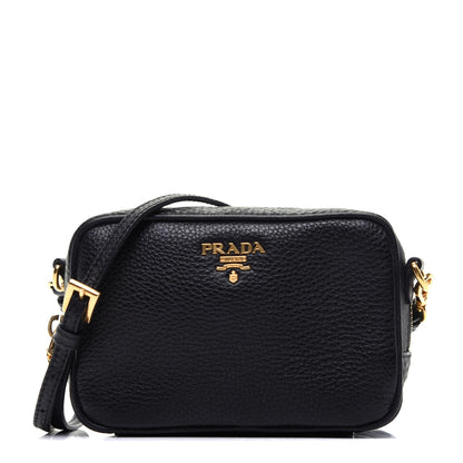 Prada Vitello Daino Mini Camera Crossbody Black 1 of 12