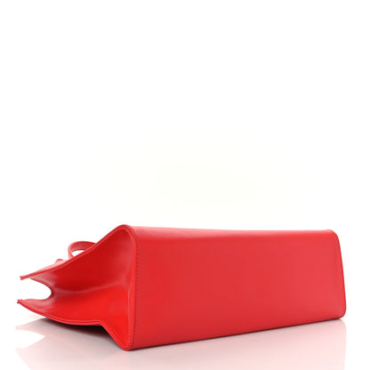 Telfar Vegan Leather Medium Shopping Bag Red 4 of 10