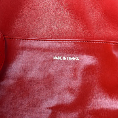 Chanel Lambskin Quilted Large Shoulder Bag Red 7 of 10