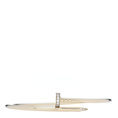 Cartier 18K Yellow Gold Diamond Small Juste Un Clou Bracelet 16 1 of 5