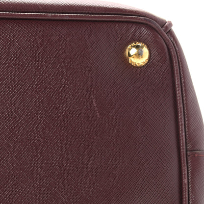 Prada Saffiano Medium Galleria Double Zip Tote Granato 17 of 19