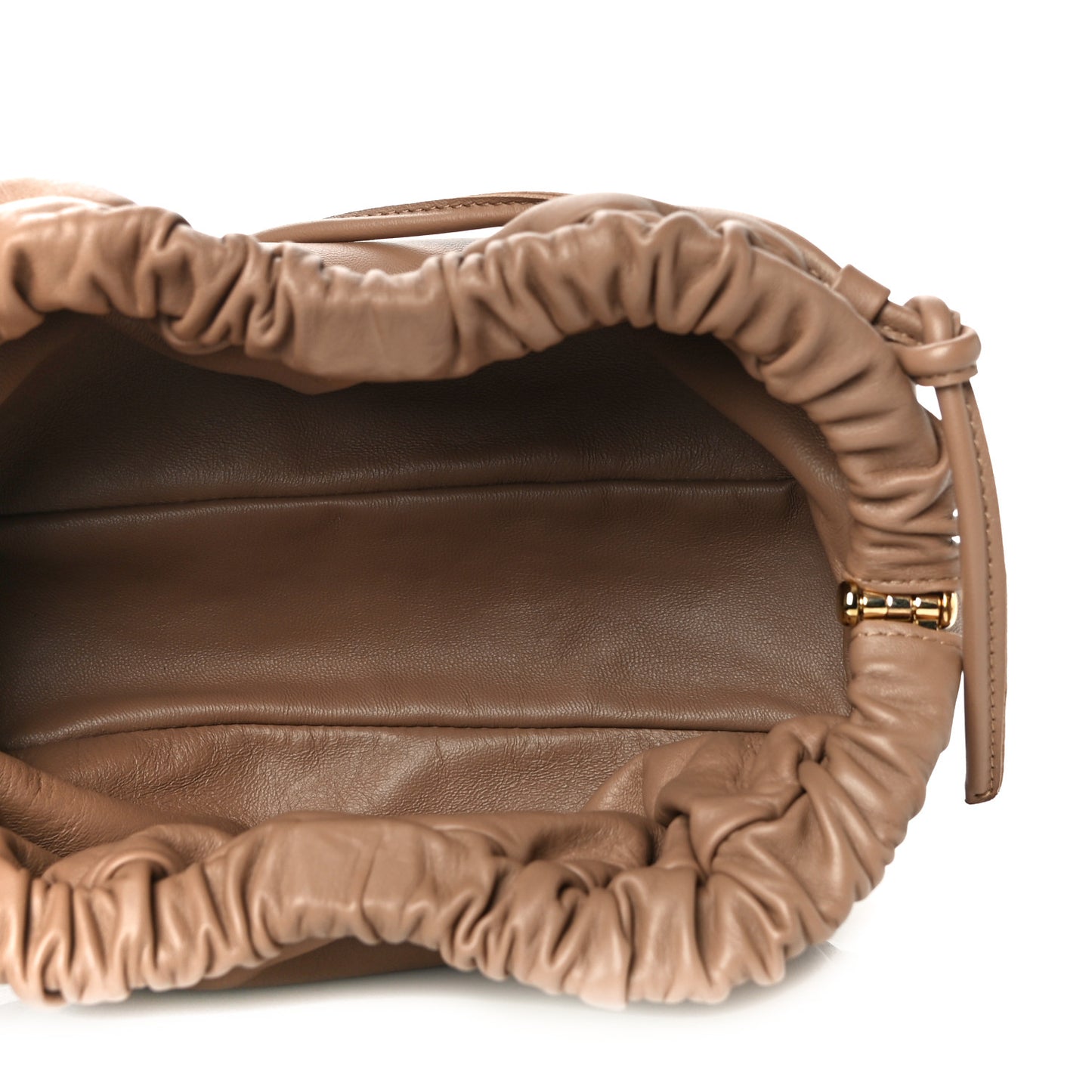 Lambskin Cloud Mini Clutch Biscotto