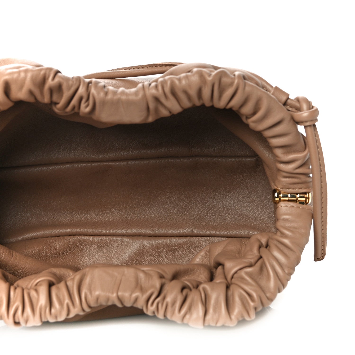 Mansur Gavriel Lambskin Cloud Mini Clutch Biscotto 5 of 9
