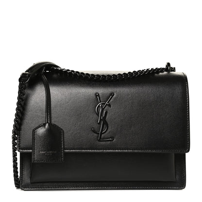 Saint Laurent Calfskin Medium Monogram Sunset Black 1 of 13