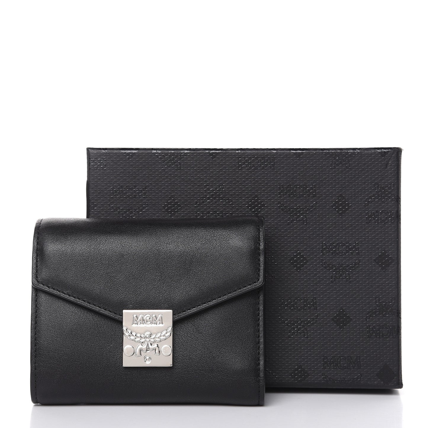 Calfskin Compact Wallet Black