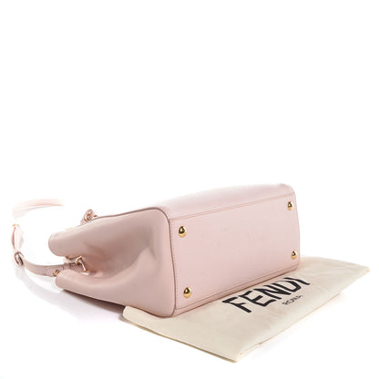 Fendi Vitello Elite Flamingo Petite 2Jours Tote Rosa Plaster 4 of 9