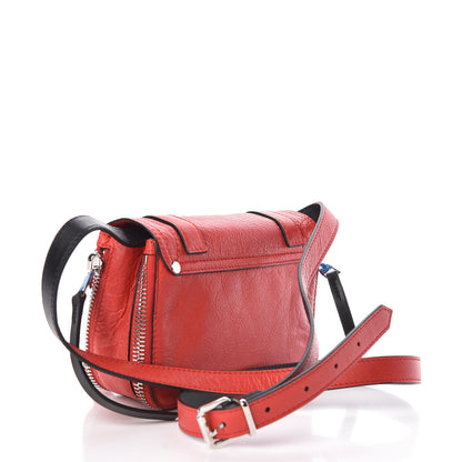 Proenza Schouler Crinkled Calfskin PS1 Mini Zip Crossbody Cardinal 3 of 9