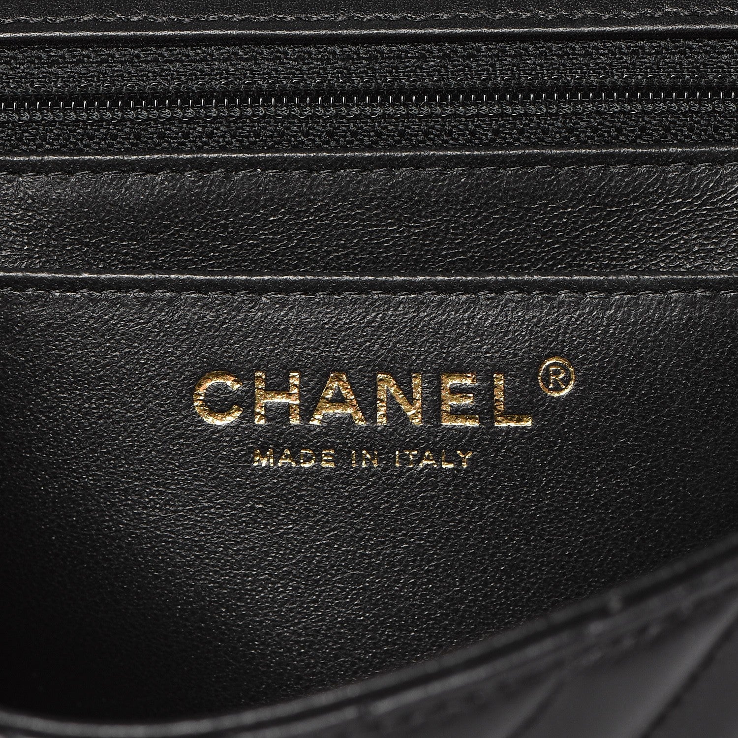 Chanel Lambskin Chevron Quilted Mini Rectangular Flap Black 6 of 8