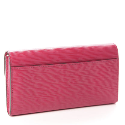 Louis Vuitton Epi Sarah Wallet NM Hot Pink 3 of 6