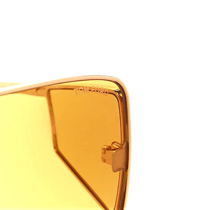 Tom Ford Square Spector Sunglasses TF 708 Gold 7 of 8