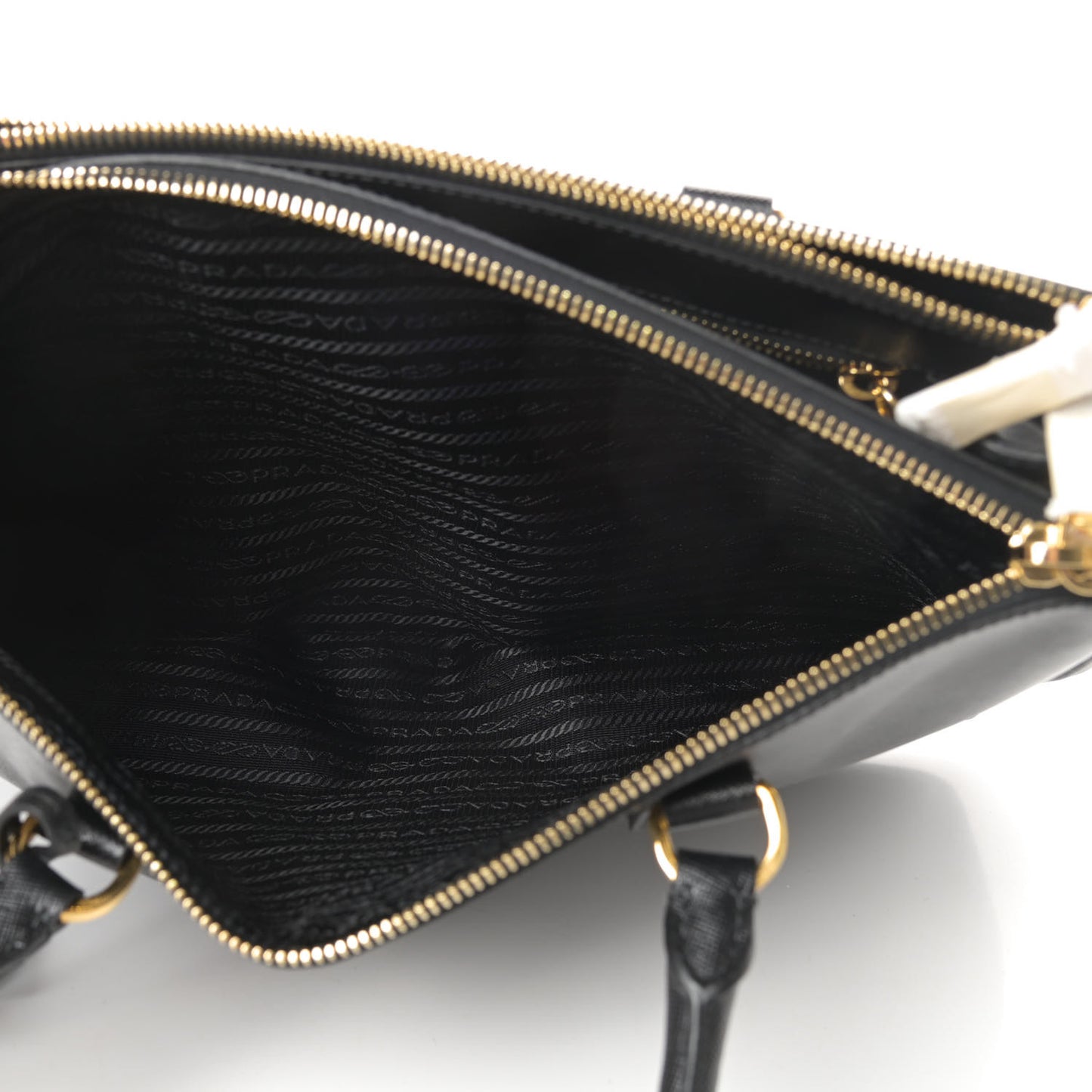 Saffiano Lux Medium Tote Black