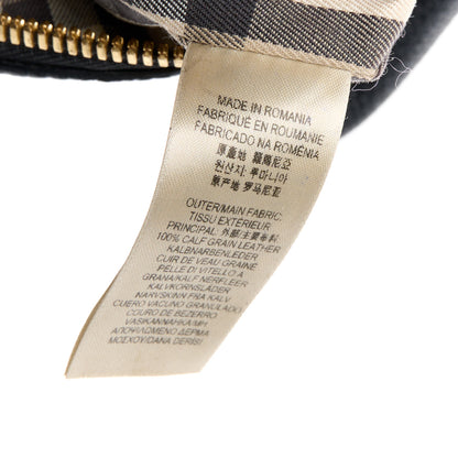 Burberry London Grainy Calfskin Small Greenwood Bowling Bag Black 7 of 15