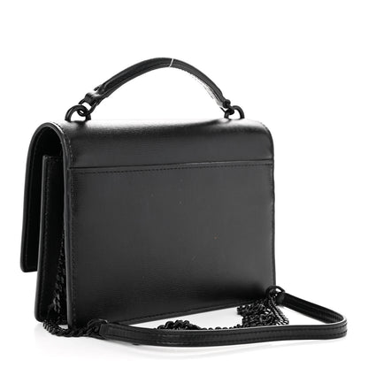 Saint Laurent Calfskin Monogram Sunset Chain Wallet Black 3 of 10