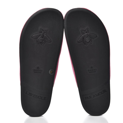Gucci Softy Velvet Malaga Kid Womens Horsebit River Slippers 38 Light Raspberry Rose 5 of 8