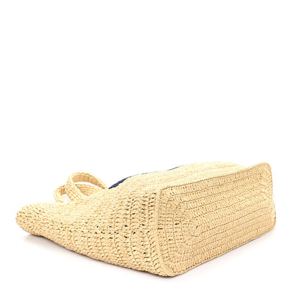 Saint Laurent Raffia Rive Gauche Tote Natural 4 of 10