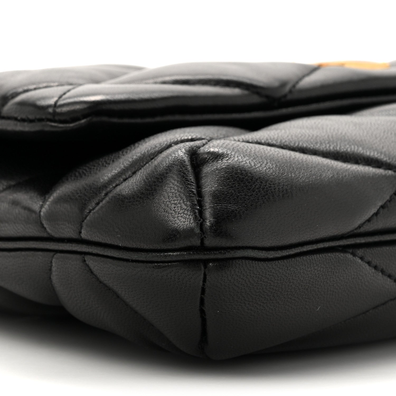 Saint Laurent Lambskin Quilted Le 57 Diamond Shoulder Bag Black 10 of 10