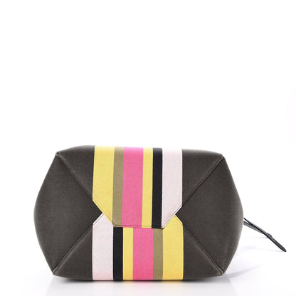 Celine Textile Striped Medium Belt Cabas Phantom Multicolor 5 of 9