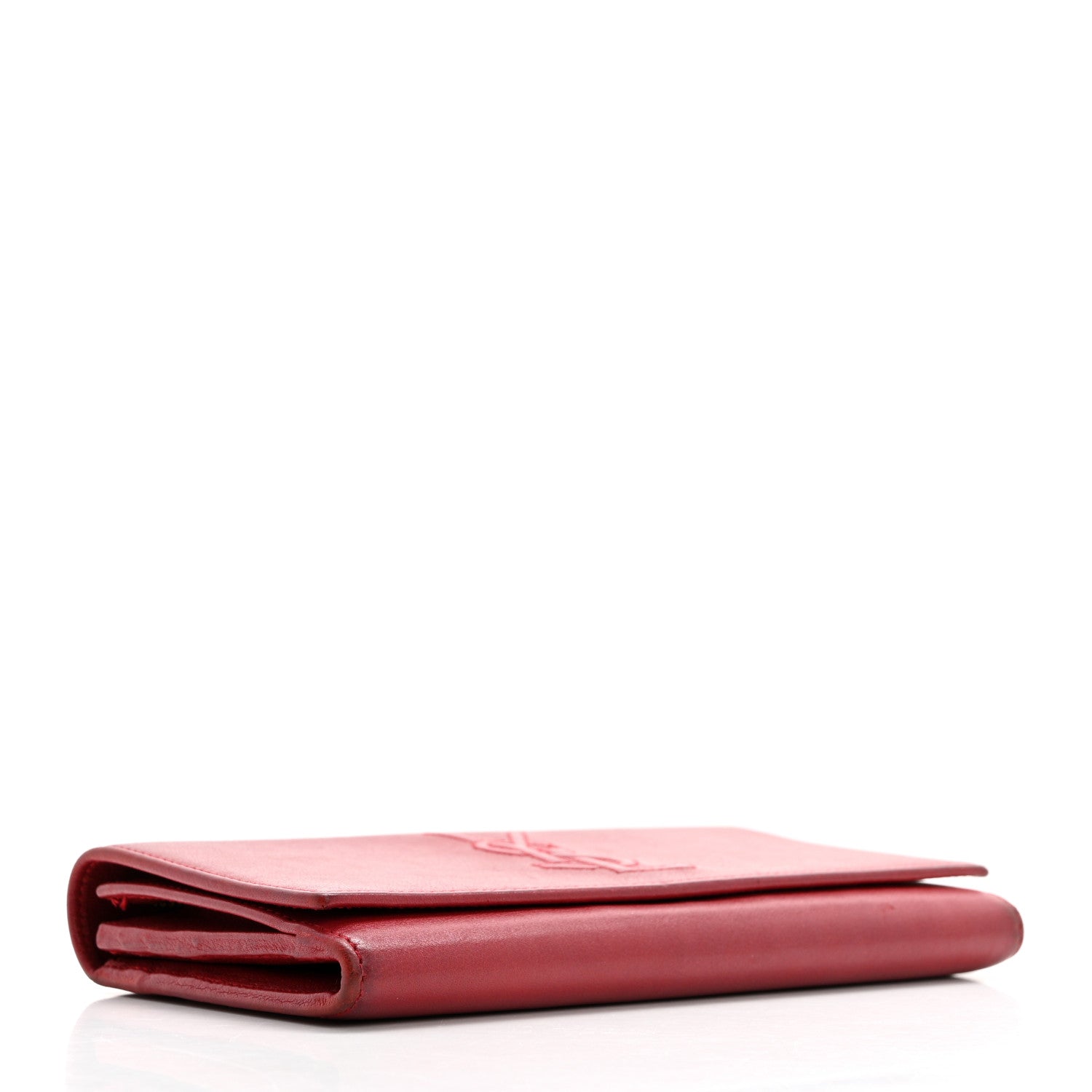 Saint Laurent Goatskin Belle De Jour Flap Wallet Rouge Orient 4 of 12