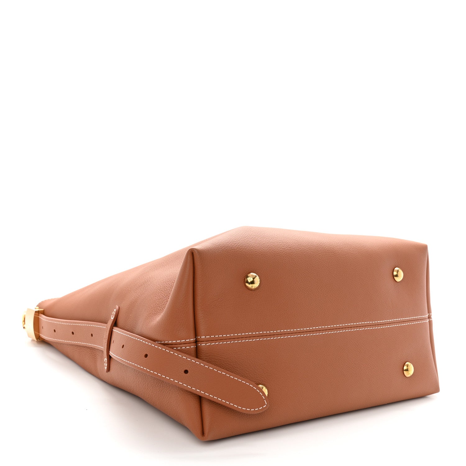 Louis Vuitton Grained Calfskin Low Key Hobo MM Cognac 5 of 11