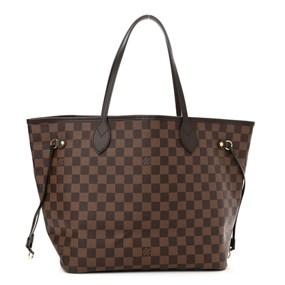 Louis Vuitton Damier Ebene Neo Neverfull MM Rose Ballerine 1 of 11