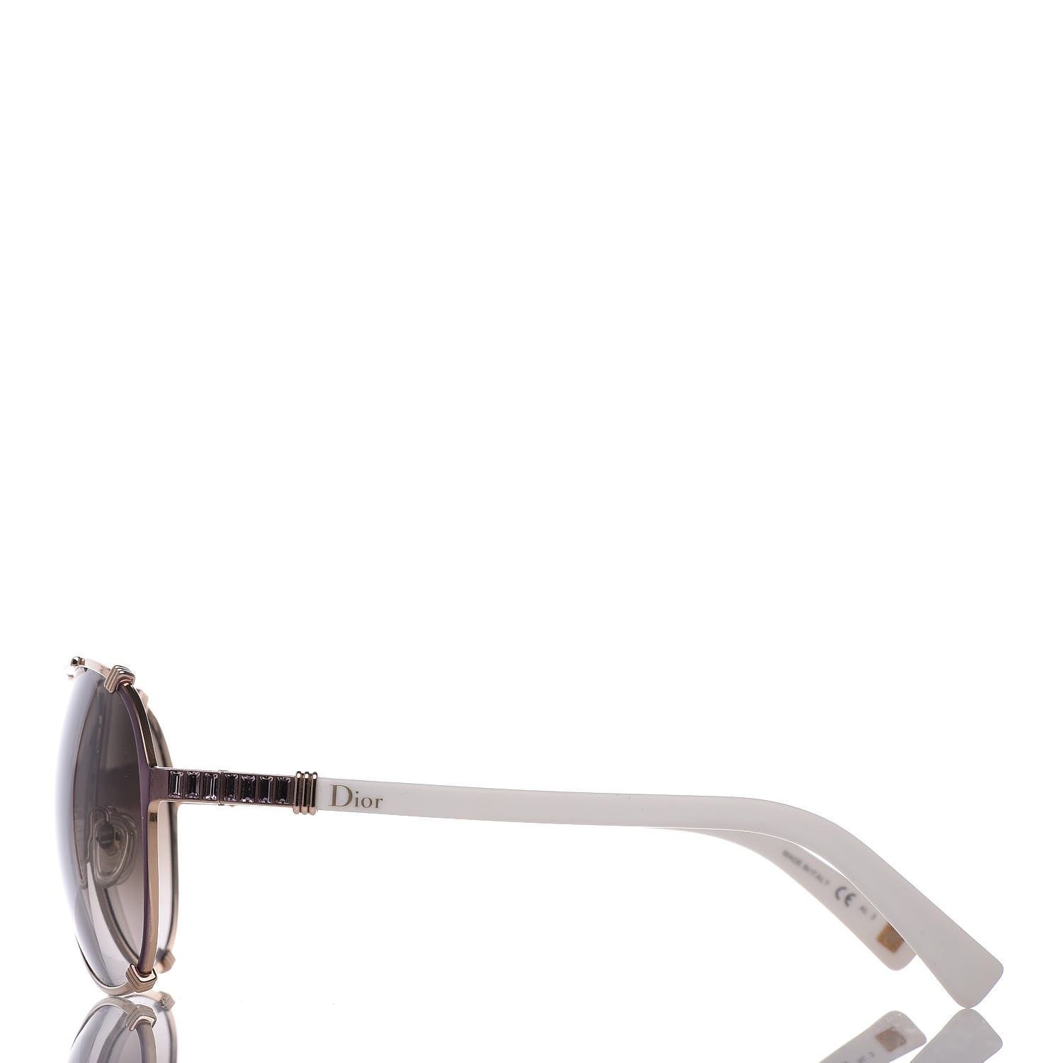 Christian Dior Chicago 2 Aviator Sunglasses White 3 of 12