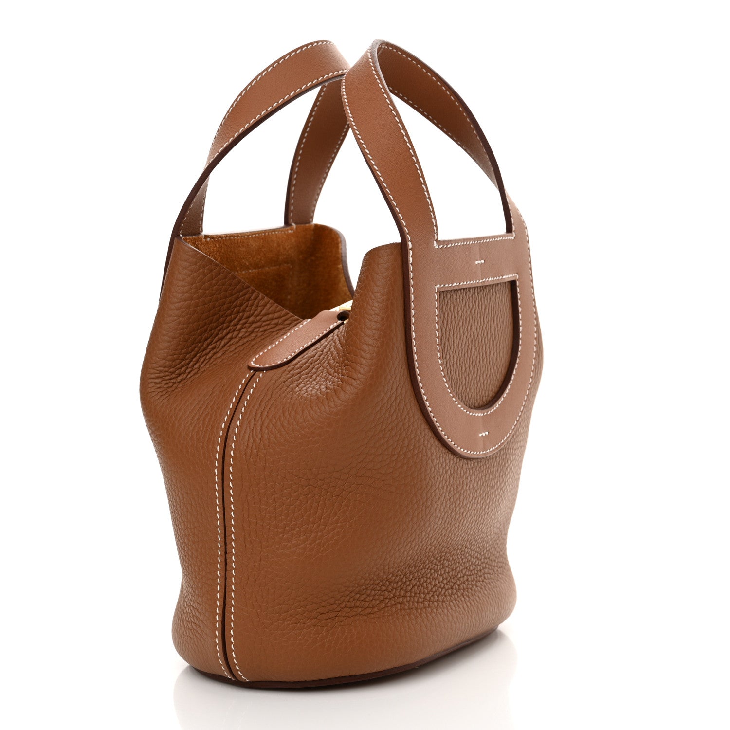 Hermes Taurillon Clemence Swift In-The-Loop 18 Bag Gold 3 of 10