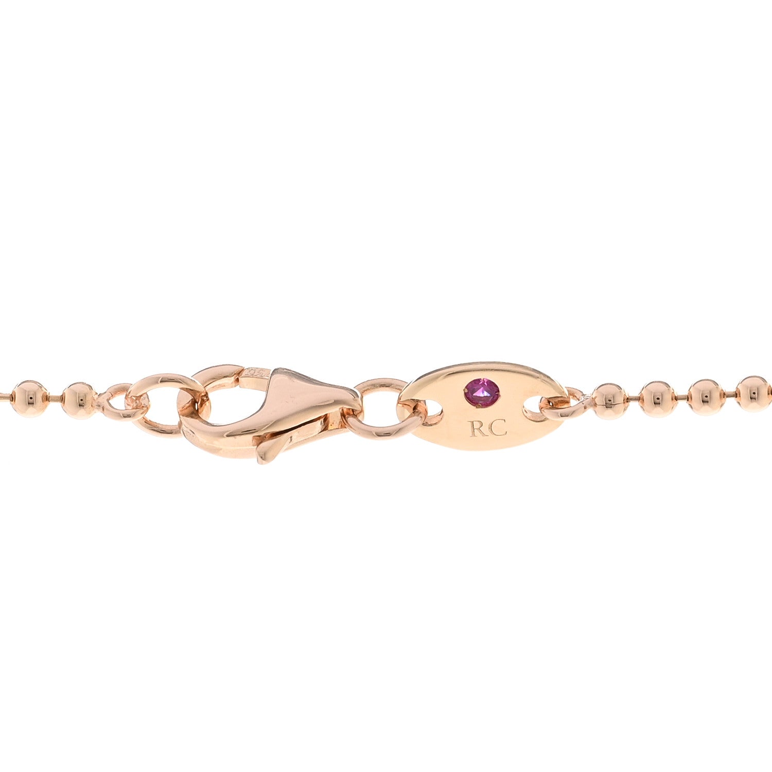 Roberto Coin 18K Rose Gold Diamond Sapphire Tsavorite Mother of Pearl Love in Verona Rainbow Medallion Necklace 4 of 5