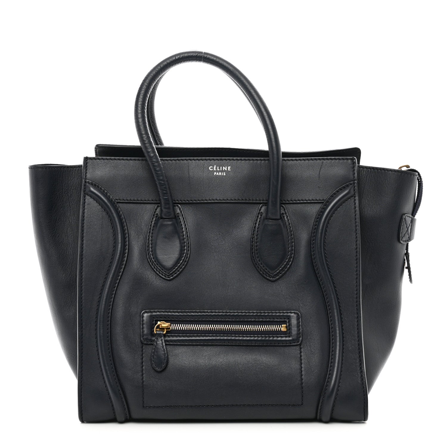 Celine Smooth Calfskin Mini Luggage Navy Blue 1 of 8