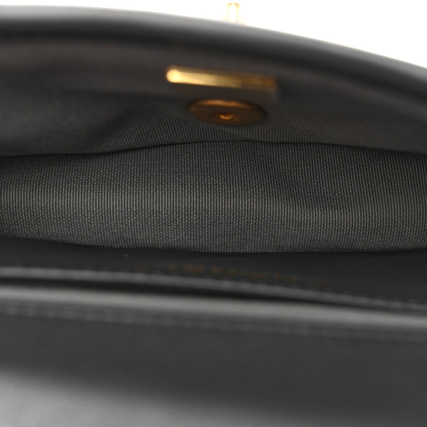 Denim Quilted Mini Flap Grey