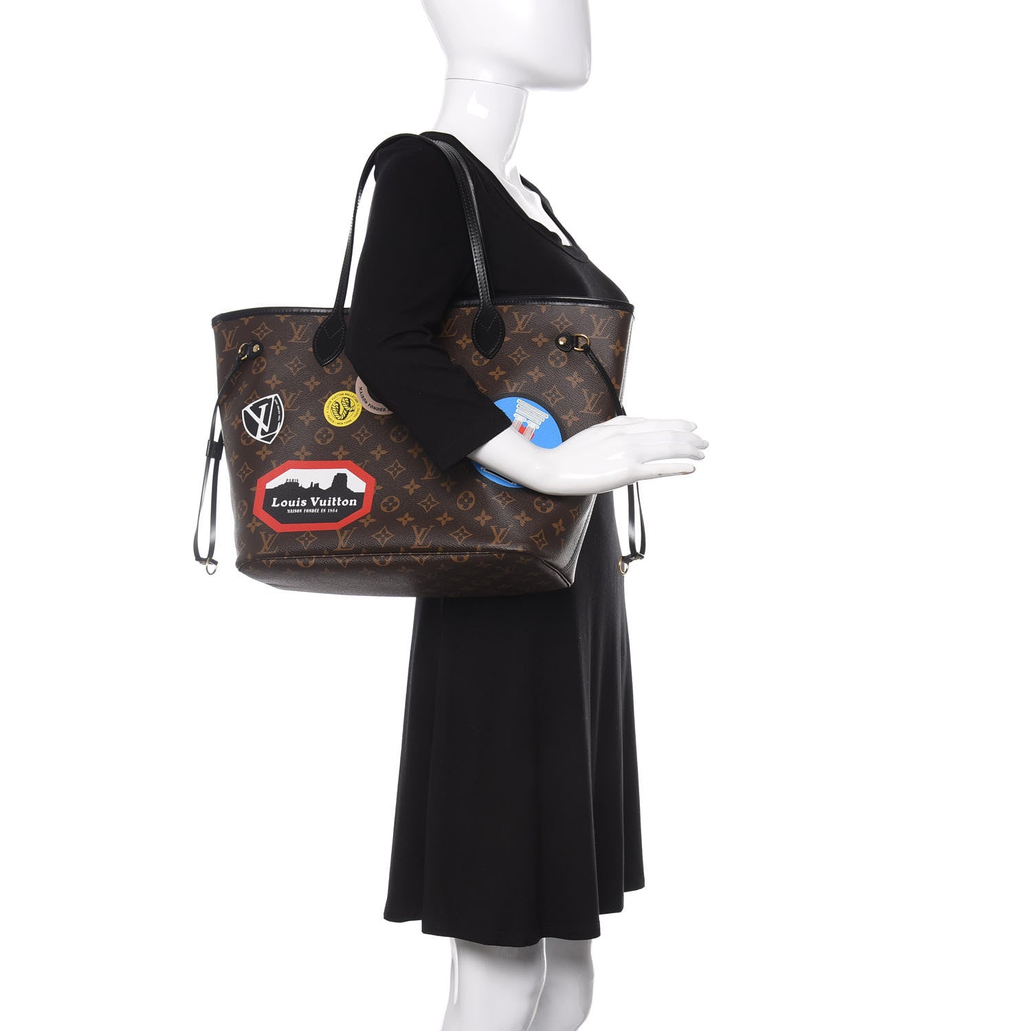 Louis Vuitton Monogram World Tour Neverfull MM 2 of 13