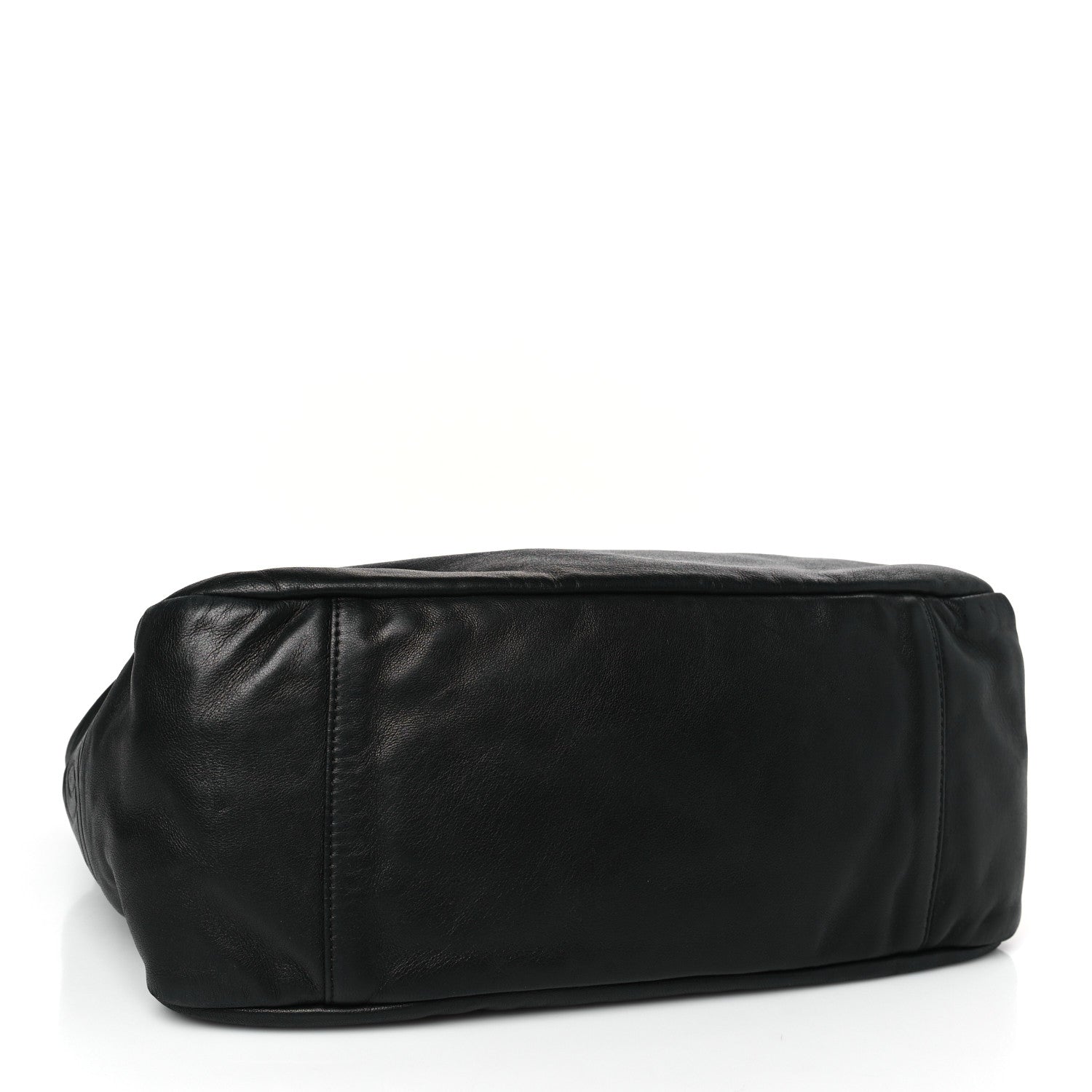 Chanel Lambskin Pleated CC Shoulder Bag Black 4 of 10