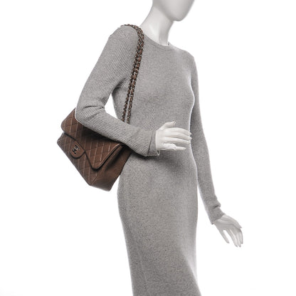Chanel Caviar Quilted Jumbo Single Flap Brown 2 of 9