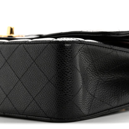 Chanel Caviar Quilted Medium Double Flap Black 10 of 11